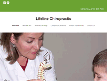 Tablet Screenshot of lifeline-chiropractic.com
